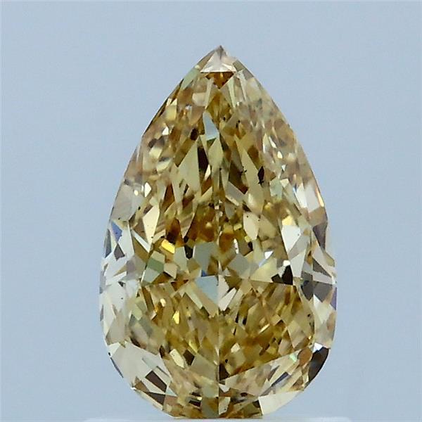 1.07 Ct. Fancy Intense Yellow Pear Lab Grown Diamond