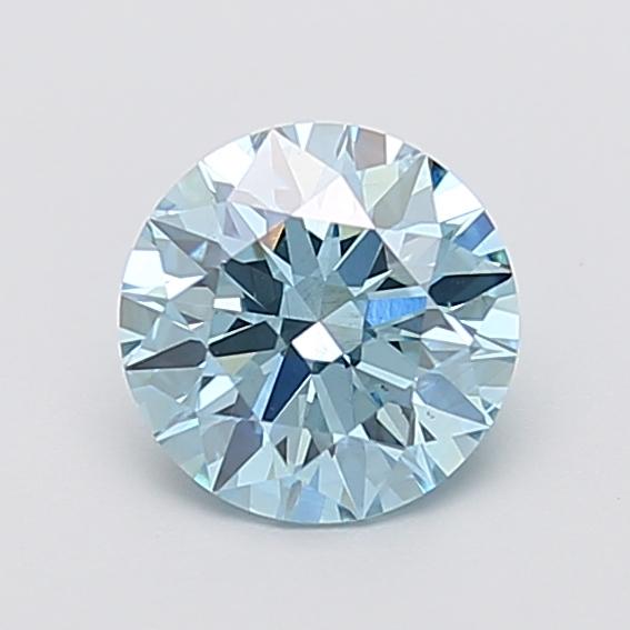 1.60 Ct. Fancy Vivid  Blue Round Lab Grown Diamond