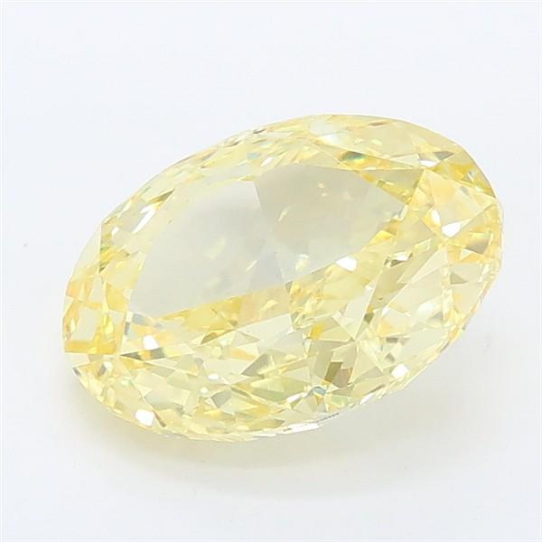 2.14 Ct. Fancy Intense Yellow Oval Lab Grown Diamond