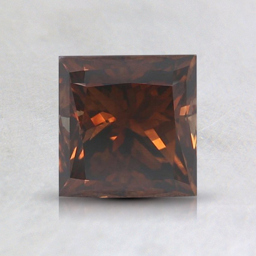 1.01 Ct. Natural Fancy Dark Brown Princess Diamond