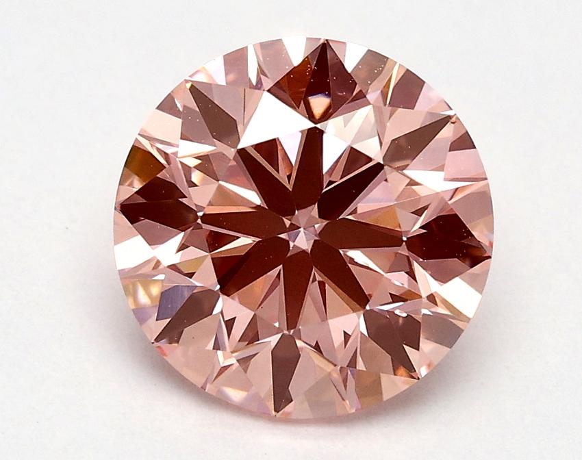 1.74 Ct. Fancy Vivid Pink Round Lab Grown Diamond