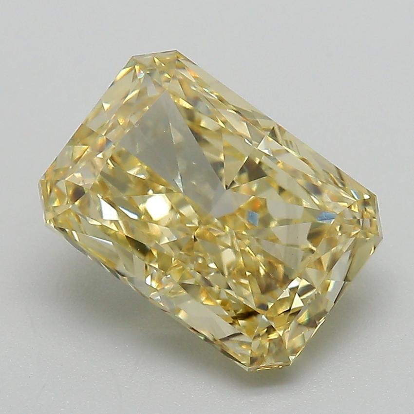 3.41 Ct. Fancy Vivid Yellow Radiant Lab Grown Diamond