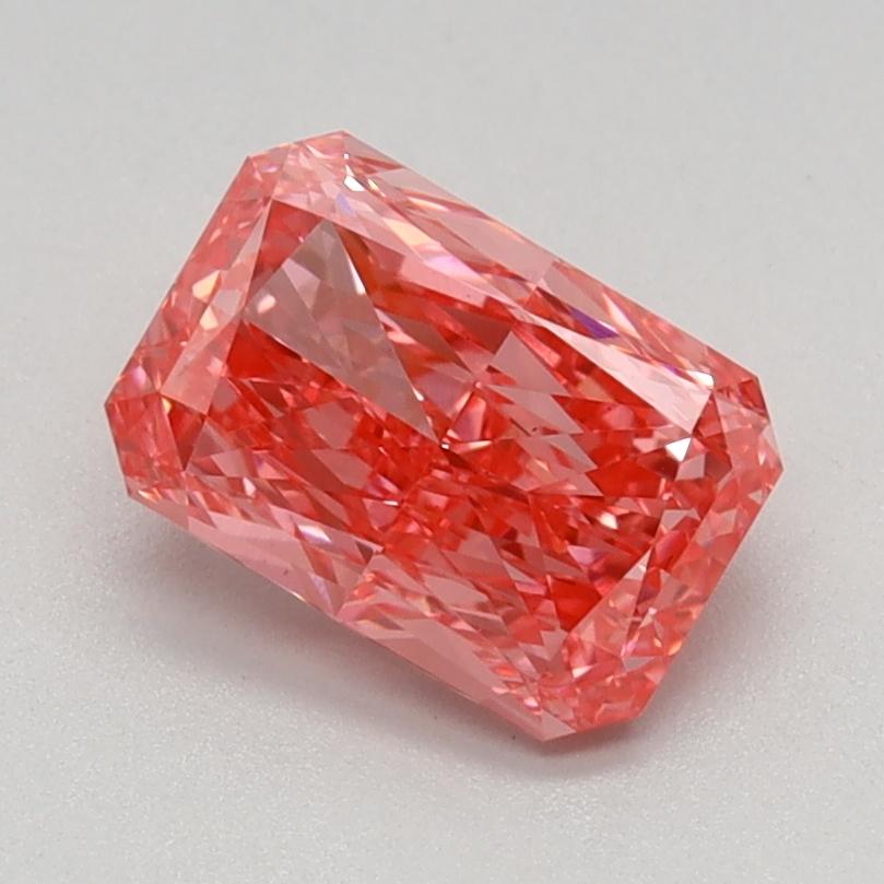 1.10 Ct. Fancy Vivid Pink Radiant Lab Grown Diamond