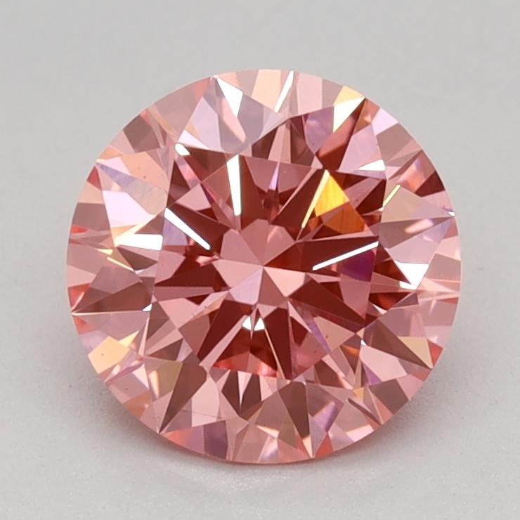 1.07 Ct. Fancy Vivid Pink Round Lab Grown Diamond