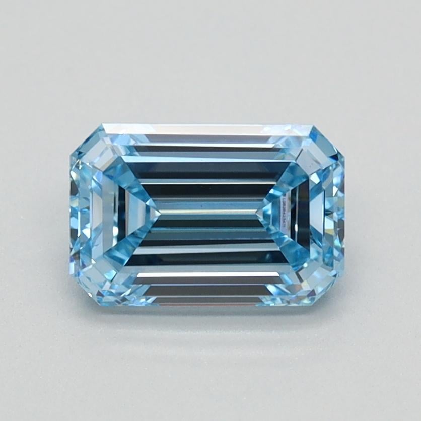 0.96 Ct. Fancy Intense Blue Emerald Lab Grown Diamond