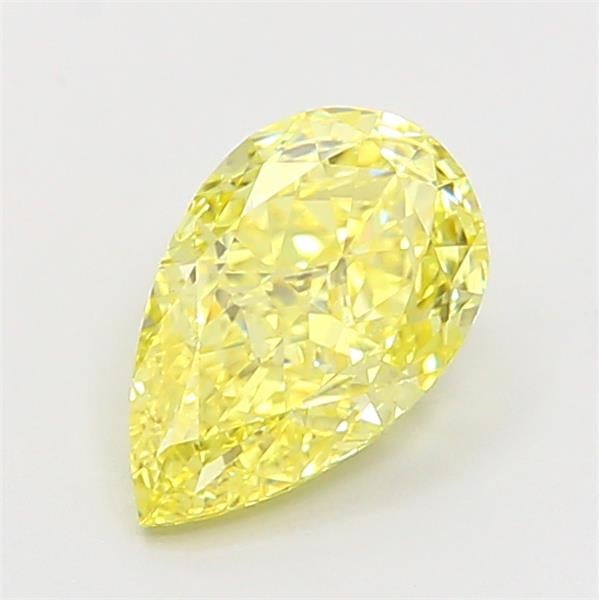 1.52 Ct. Fancy Vivid Yellow Pear Lab Grown Diamond