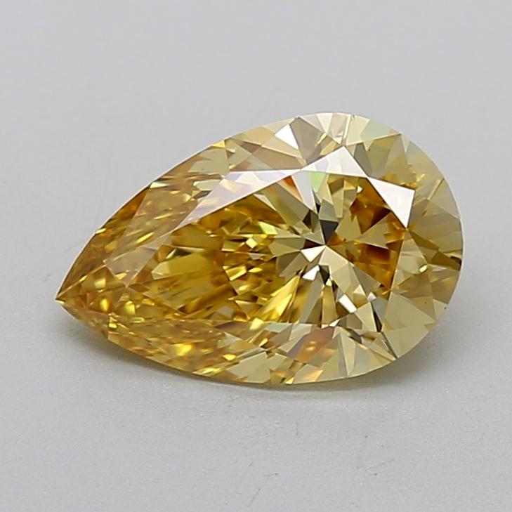2.08 Ct. Fancy Intense  Yellow Pear Lab Grown Diamond