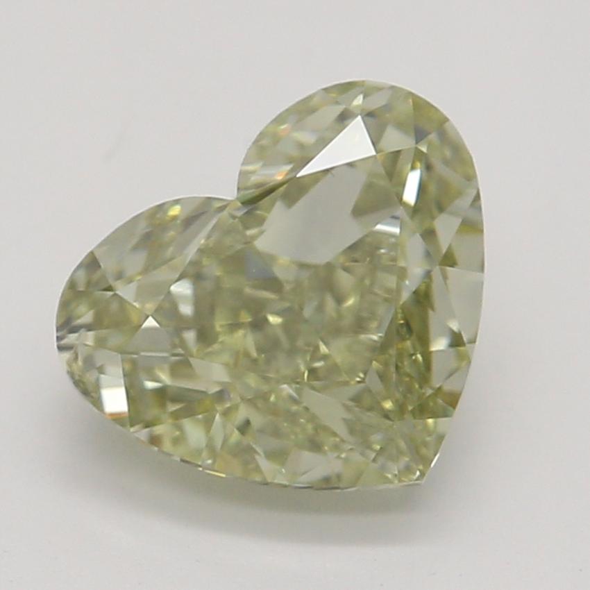 1.00 Ct. Fancy Grayish Greenish Yellow Heart Diamond