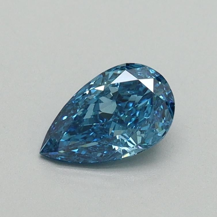 0.51 Ct. Fancy Vivid Blue Pear Lab Grown Diamond