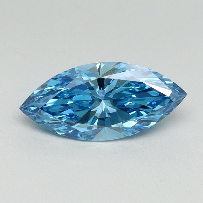 1.01 Ct. Fancy Vivid Blue Marquise Lab Grown Diamond
