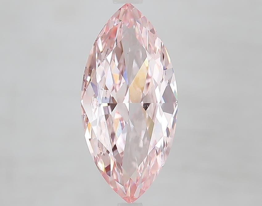 3.75 Ct. Fancy Vivid Pink Marquise Lab Grown Diamond