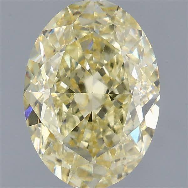 2.03 Ct. Fancy  Yellow Oval Lab Grown Diamond