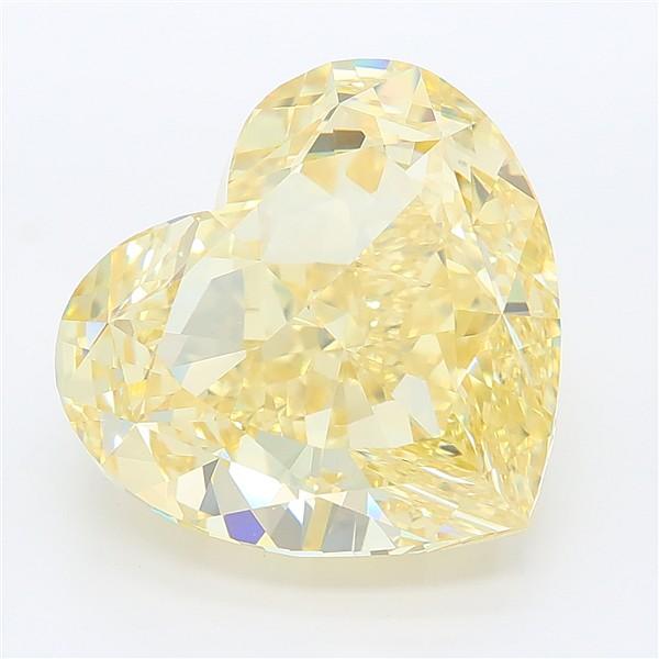 11.02 Ct. Fancy Yellow Heart Lab Grown Diamond