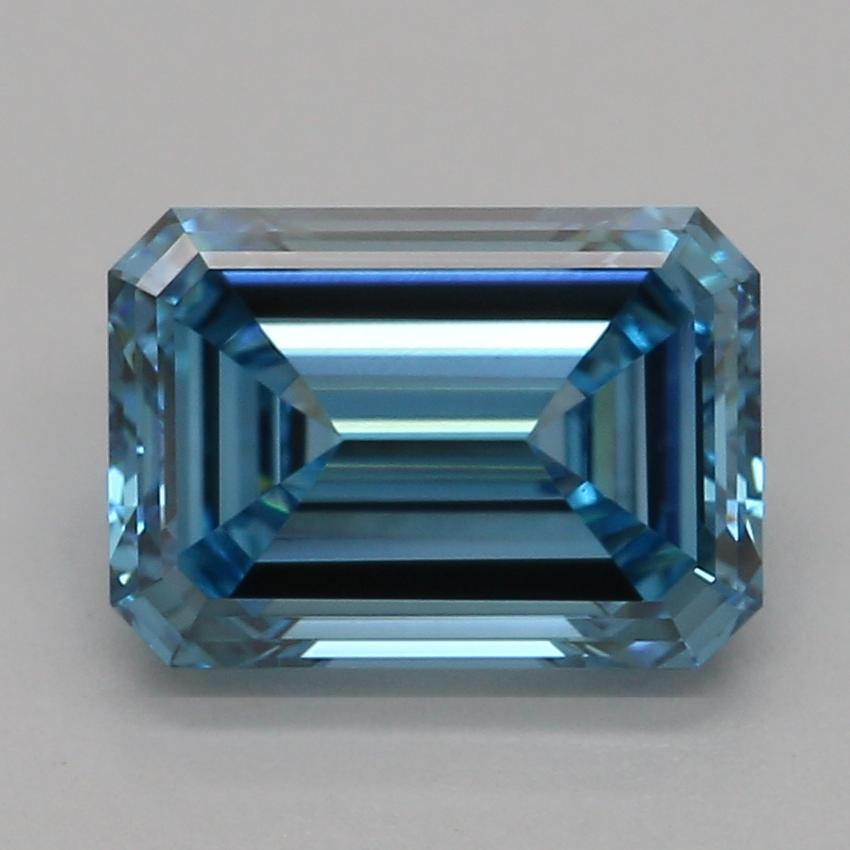 1.59 Ct. Fancy Vivid Blue Emerald Lab Grown Diamond