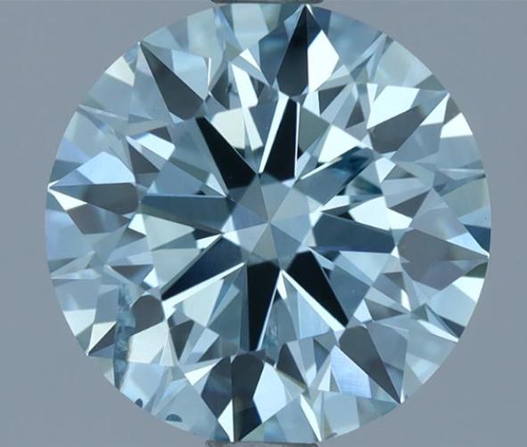1.90 Ct. Fancy Intense Blue Round Lab Grown Diamond