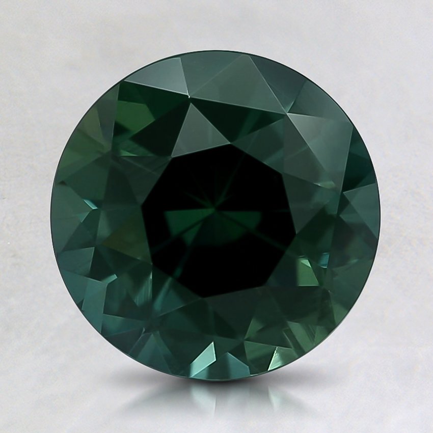 7.9mm Premium Teal Round Sapphire