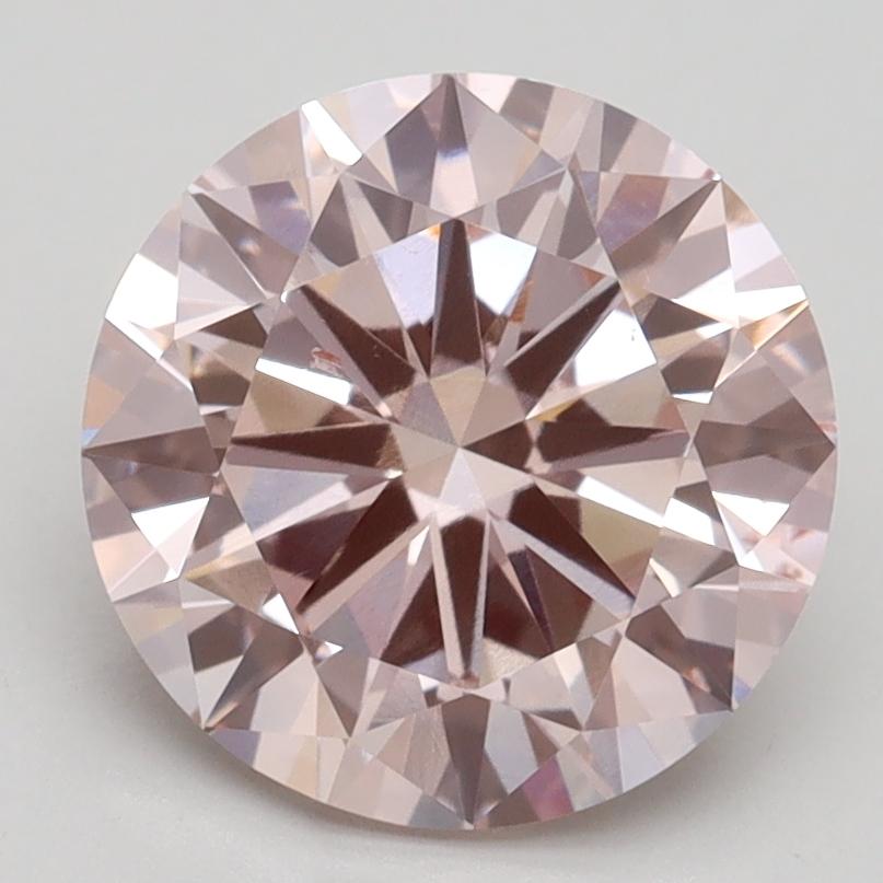 3.00 Ct. Fancy Light Pink Round Lab Grown Diamond
