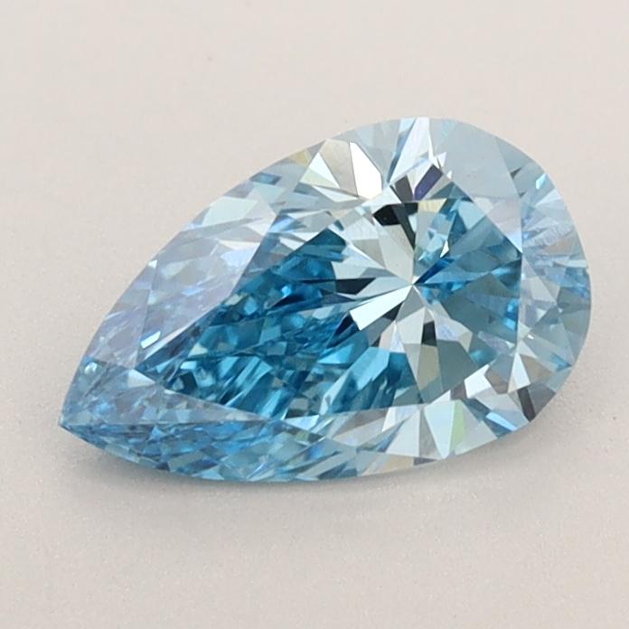 0.87 Ct. Fancy Vivid  Blue Pear Lab Grown Diamond