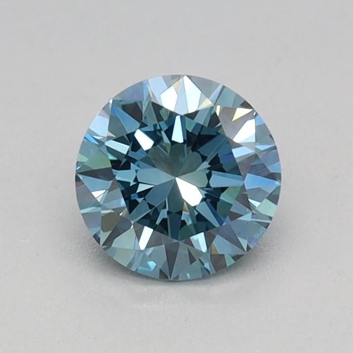 0.41 Ct. Fancy Vivid Blue Round Lab Grown Diamond