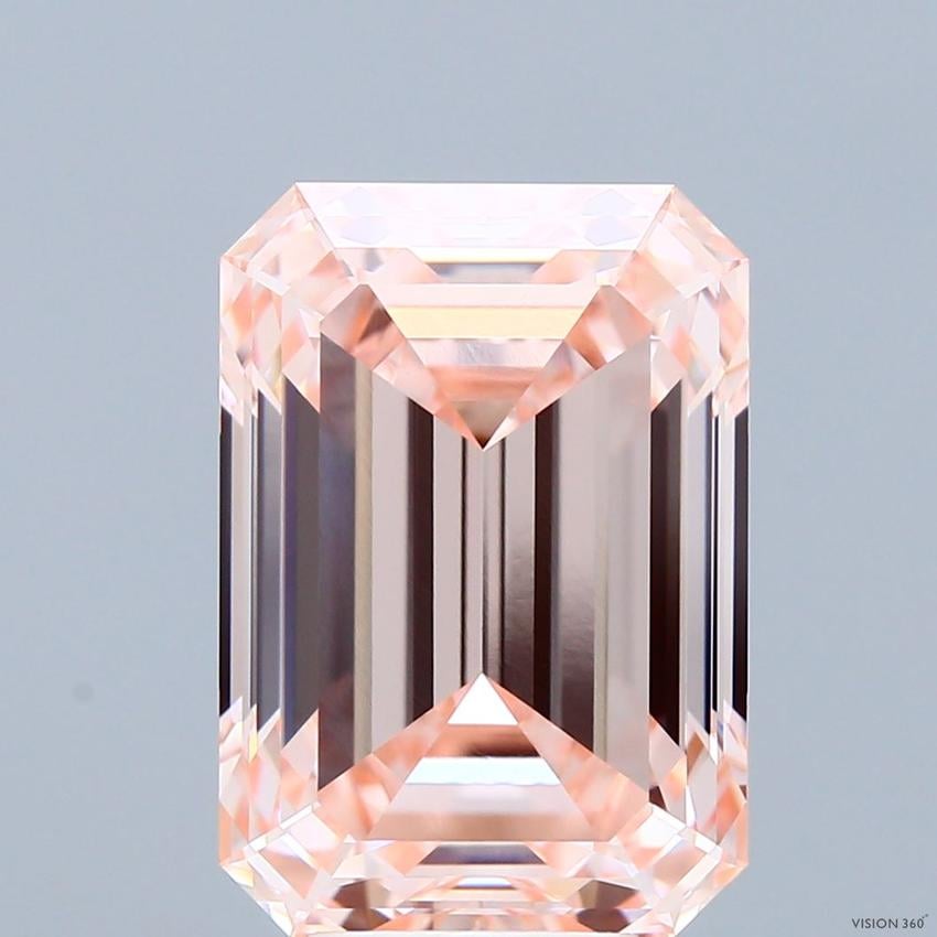 7.89 Ct. Fancy Intense Pink Emerald Lab Grown Diamond