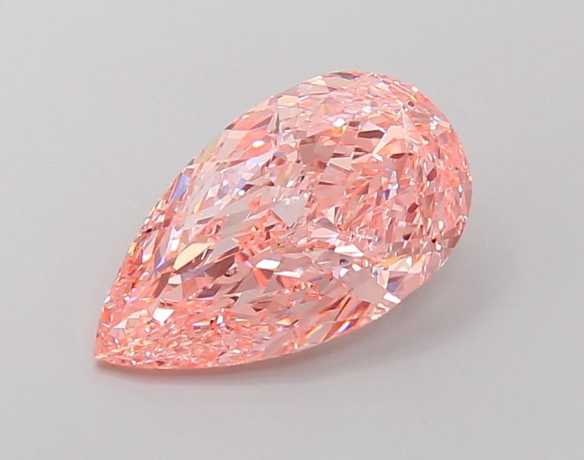 4.30 Ct. Fancy Vivid Pink Pear Lab Grown Diamond