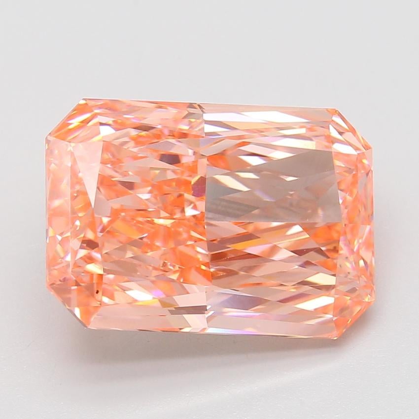 12.07 Ct. Fancy Vivid Pink Radiant Lab Grown Diamond
