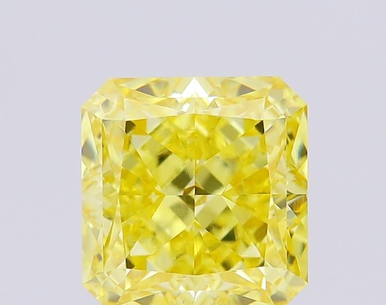 2.10 Ct. Fancy Vivid Yellow Radiant Lab Grown Diamond