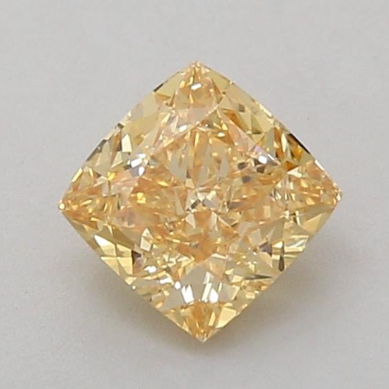 1.09 Ct. Fancy Vivid Yellow Cushion Lab Grown Diamond