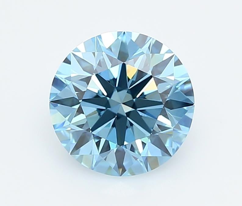 2.00 Ct. Fancy Vivid  Blue Round Lab Grown Diamond