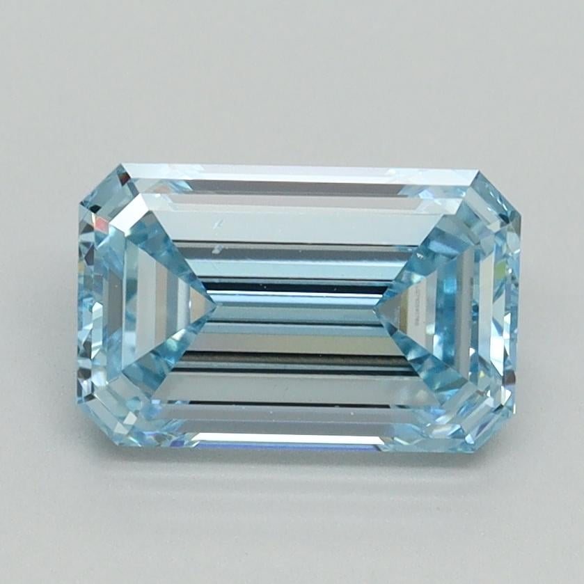 1.70 Ct. Fancy Intense Blue Emerald Lab Grown Diamond