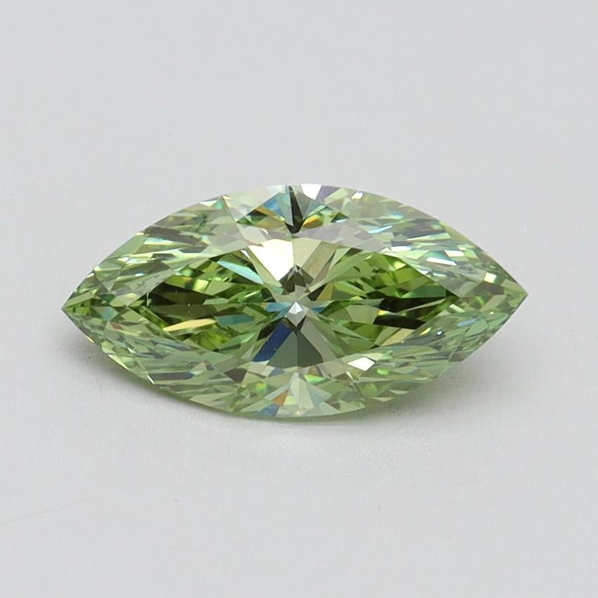 1.00 Ct. Fancy Vivid Green Marquise Lab Grown Diamond