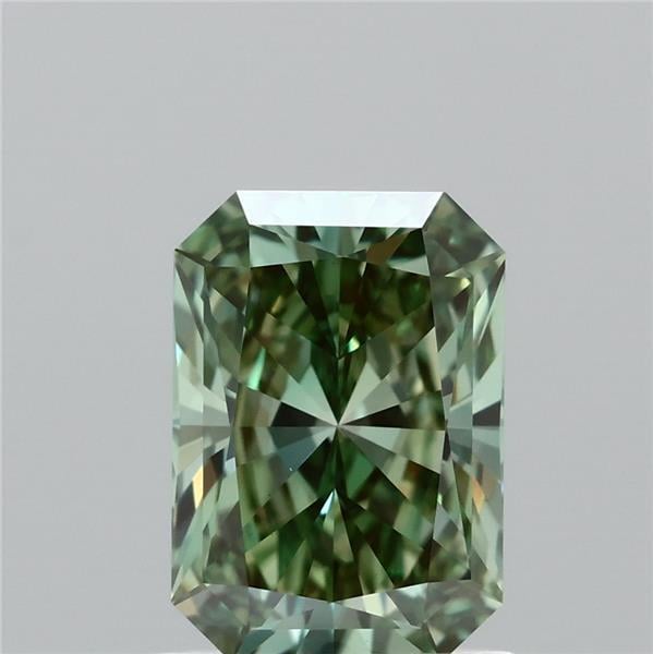 1.13 Ct. Fancy Vivid  Green Radiant Lab Grown Diamond