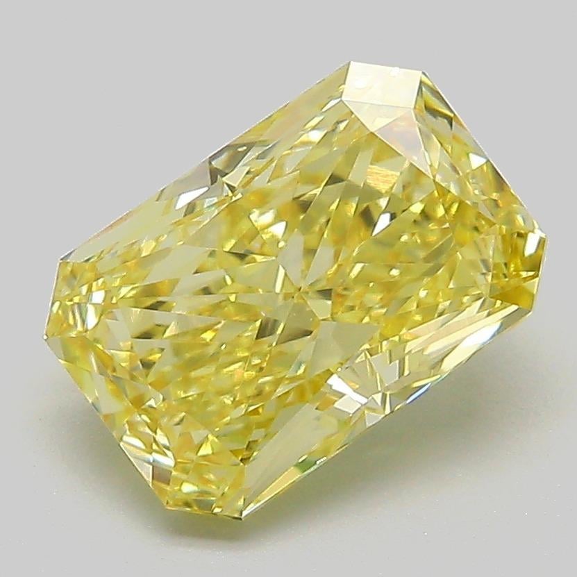 2.64 Ct. Fancy Intense  Yellow Radiant Lab Grown Diamond
