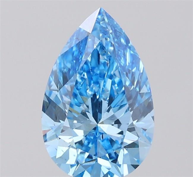 1.71 Ct. Fancy Vivid  Blue Pear Lab Grown Diamond