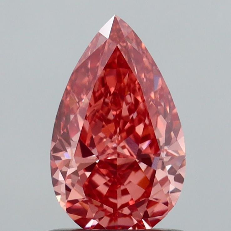 1.11 Ct. Fancy Vivid  Pink Pear Lab Grown Diamond