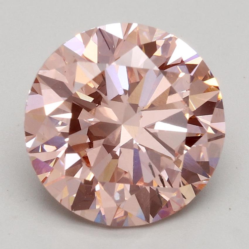 3.00 Ct. Fancy Intense Pink Round Lab Grown Diamond
