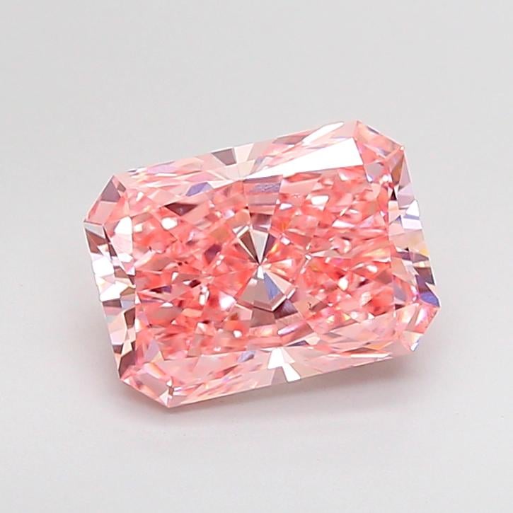 2.50 Ct. Fancy Vivid  Pink Radiant Lab Grown Diamond