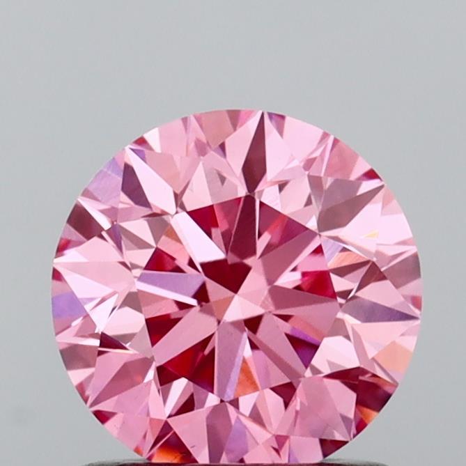 1.01 Ct. Fancy Vivid Pink Round Lab Grown Diamond