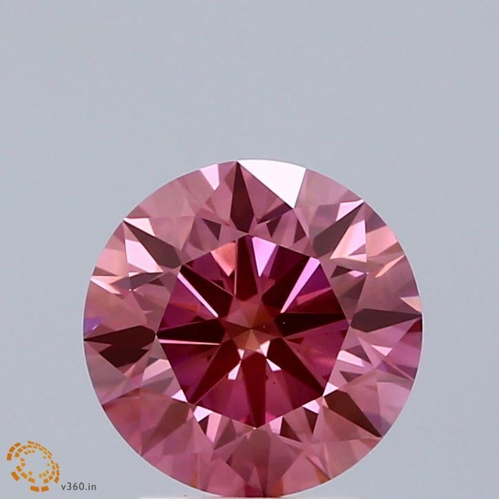 2.03 Ct. Fancy Vivid Pink Round Lab Grown Diamond