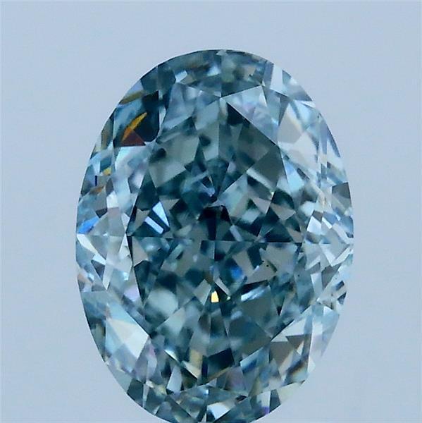 2.08 Ct. Fancy Blue Oval Lab Grown Diamond