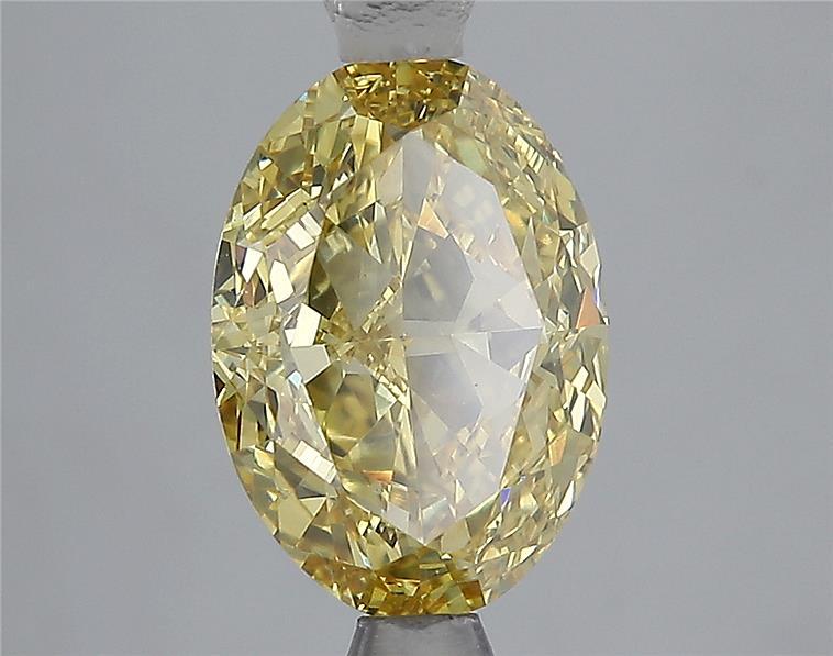 2.99 Ct. Fancy Intense Yellow Oval Lab Grown Diamond
