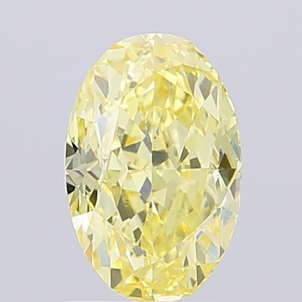 1.78 Ct. Fancy Intense Yellow Oval Lab Grown Diamond