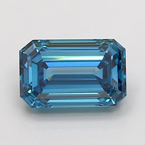 1.23 Ct. Fancy Vivid Blue Emerald Lab Grown Diamond