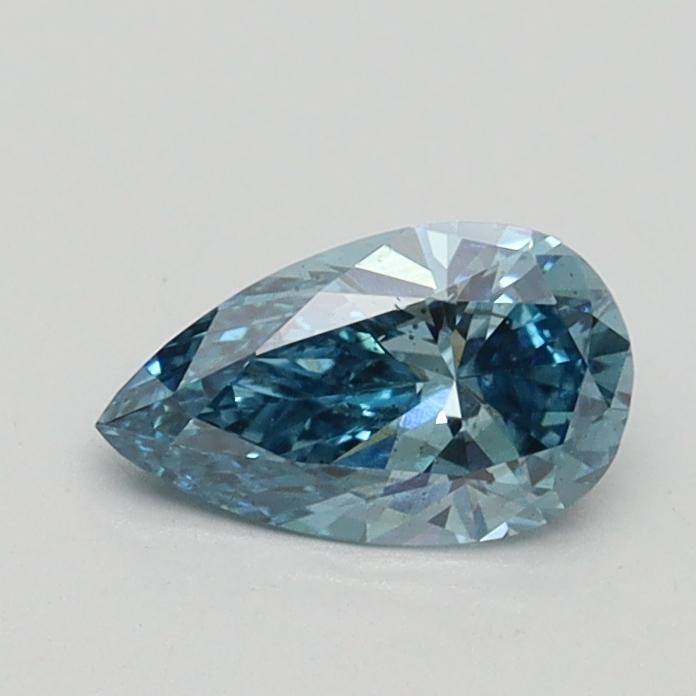0.51 Ct. Fancy Vivid Blue Pear Lab Grown Diamond