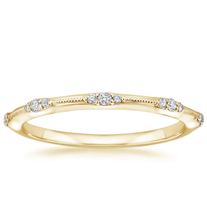 18K Yellow Gold Alena Diamond Ring, large top view