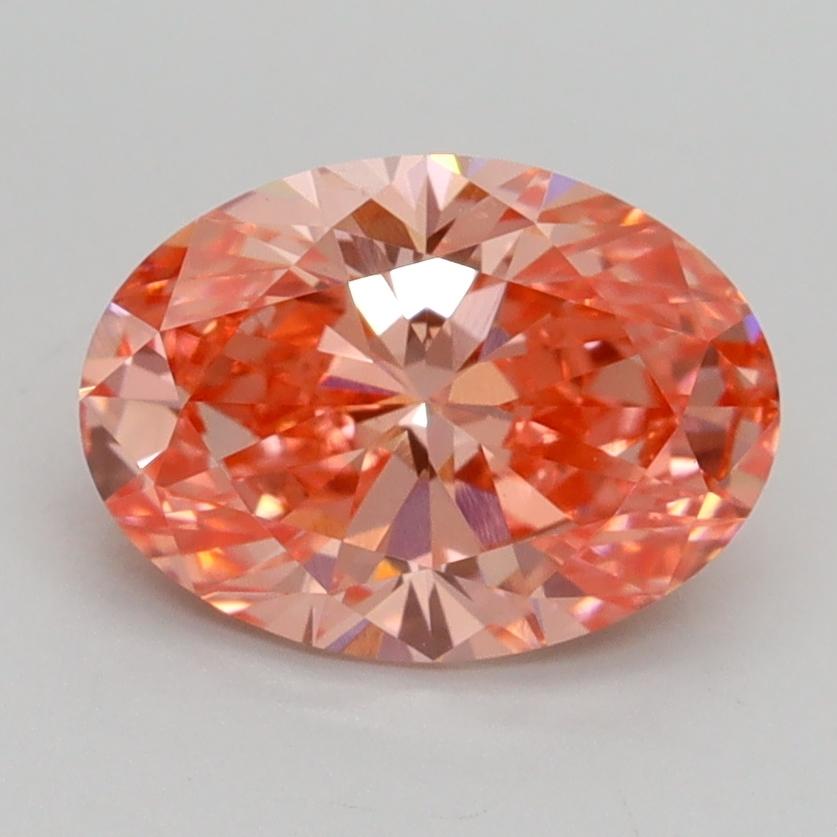 1.70 Ct. Fancy Vivid Pink Oval Lab Grown Diamond