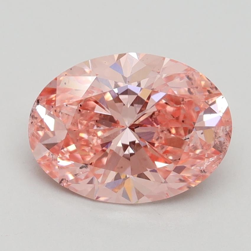 2.01 Ct. Fancy Vivid Pink Oval Lab Grown Diamond