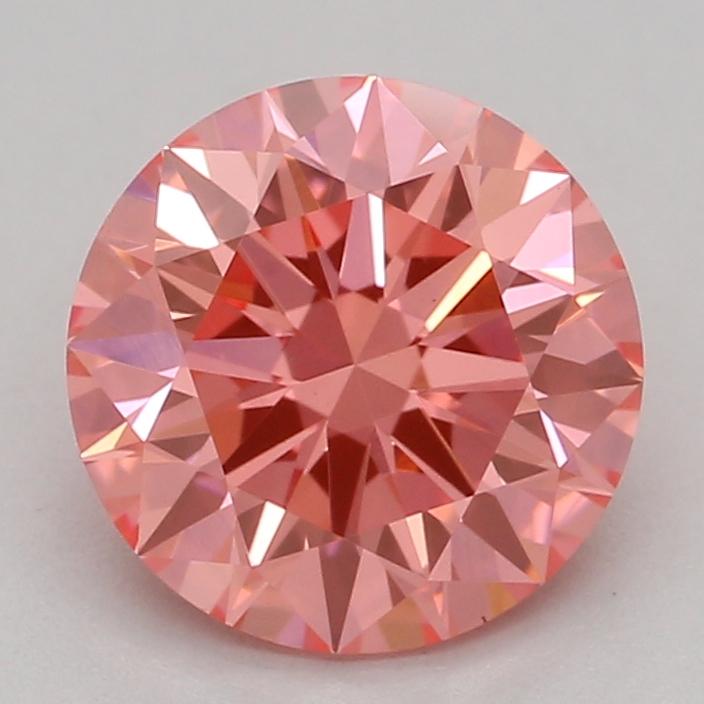 1.04 Ct. Fancy Vivid Pink Round Lab Grown Diamond