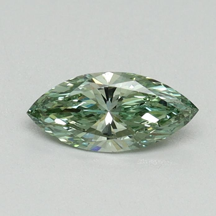0.32 Ct. Fancy Vivid Green Marquise Lab Grown Diamond