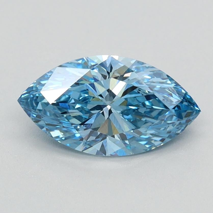 0.85 Ct. Fancy Vivid Blue Marquise Lab Grown Diamond